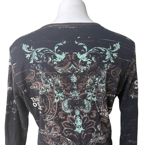 Vintage Cactus Graphic Rhinestone Embellished Top, Sz XL (runs small) - Picture 8 of 11